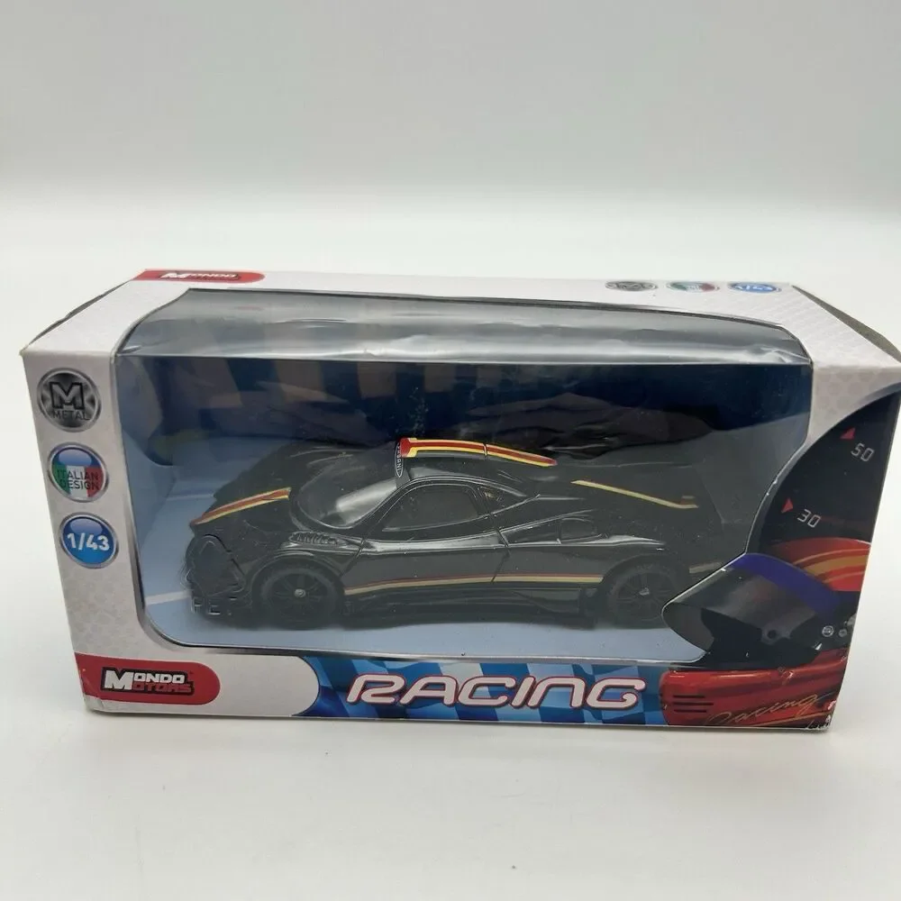 Pagani Zonda R Evo 1:43 Diecast Mondo Motors Black Italian Supercar Model